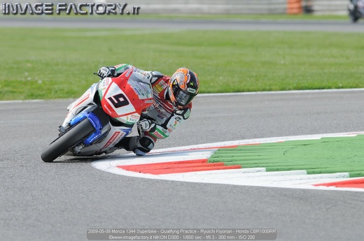 2009-05-09 Monza 1344 Superbike - Qualifyng Practice - Ryuichi Kiyonari - Honda CBR1000RR
